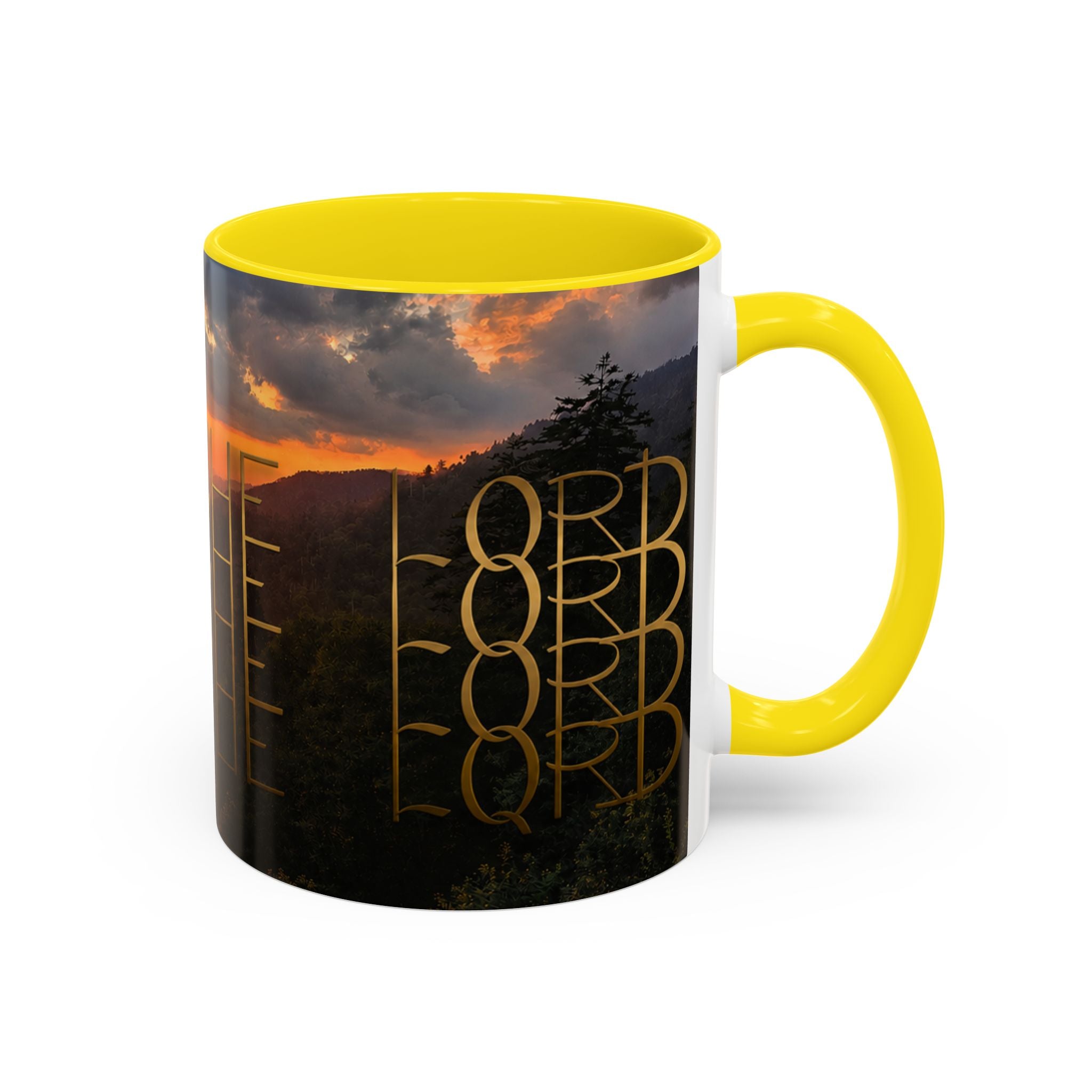 Christian Gift, Religious, Faith Gift, Praise the Lord Mountain Sunset Mug Coffee Mug