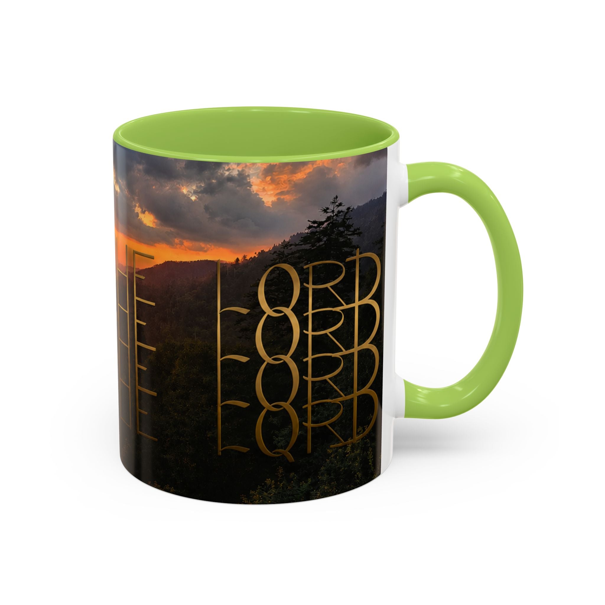 Christian Gift, Religious, Faith Gift, Praise the Lord Mountain Sunset Mug Coffee Mug