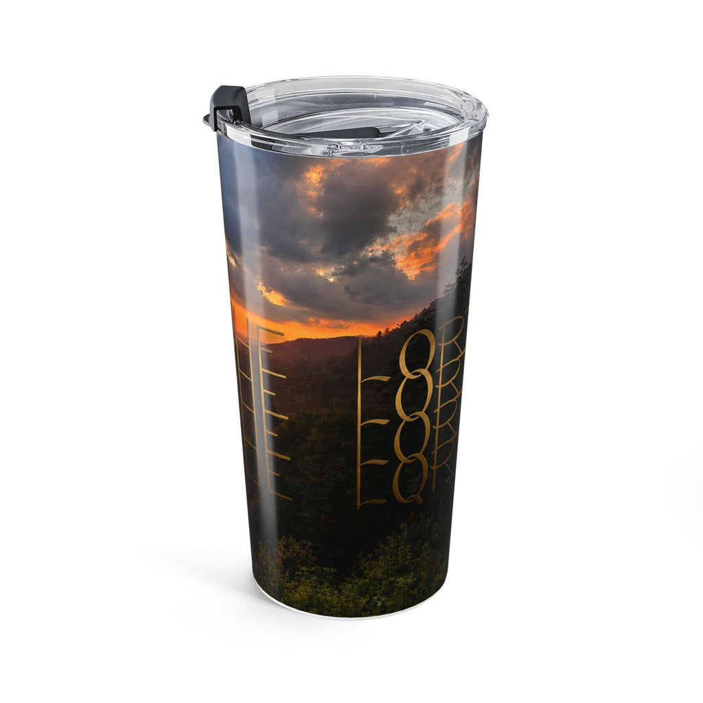 Sunset Mountain Landscape Tumbler 20oz | Scenic Sunset Travel Mug