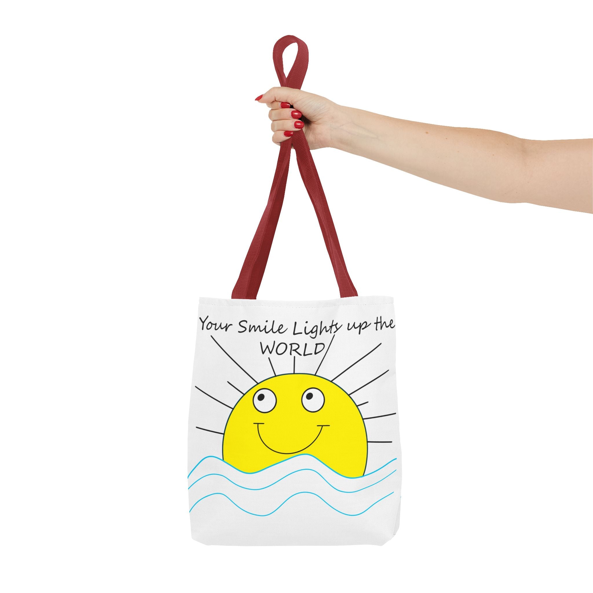 Smiling Sun Illustration Tote Bag | Your Smile Lights Up the World
