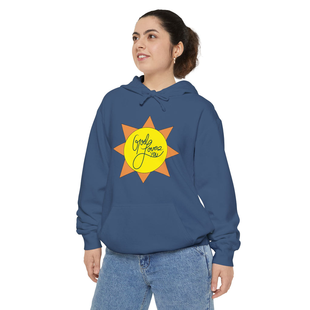 Christian Gift, Religious, Faith Gift, God Loves You Sweatshirt - Positive Inspirational Vibes hoodie