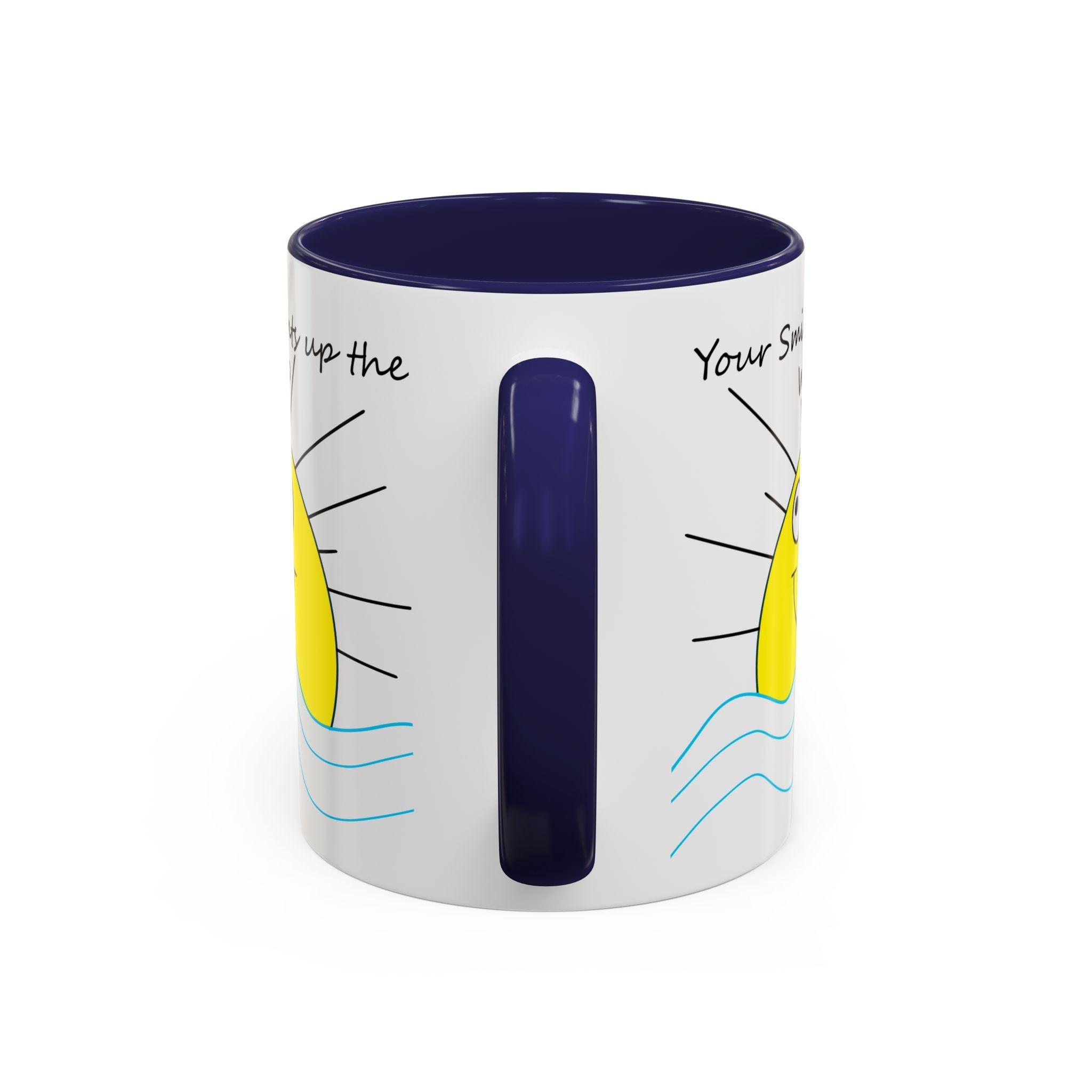 Your Smile Lights Up the World Coffee Mug, Positive Vibe, Sunshine, Happy thoughts, Smiling Sun
