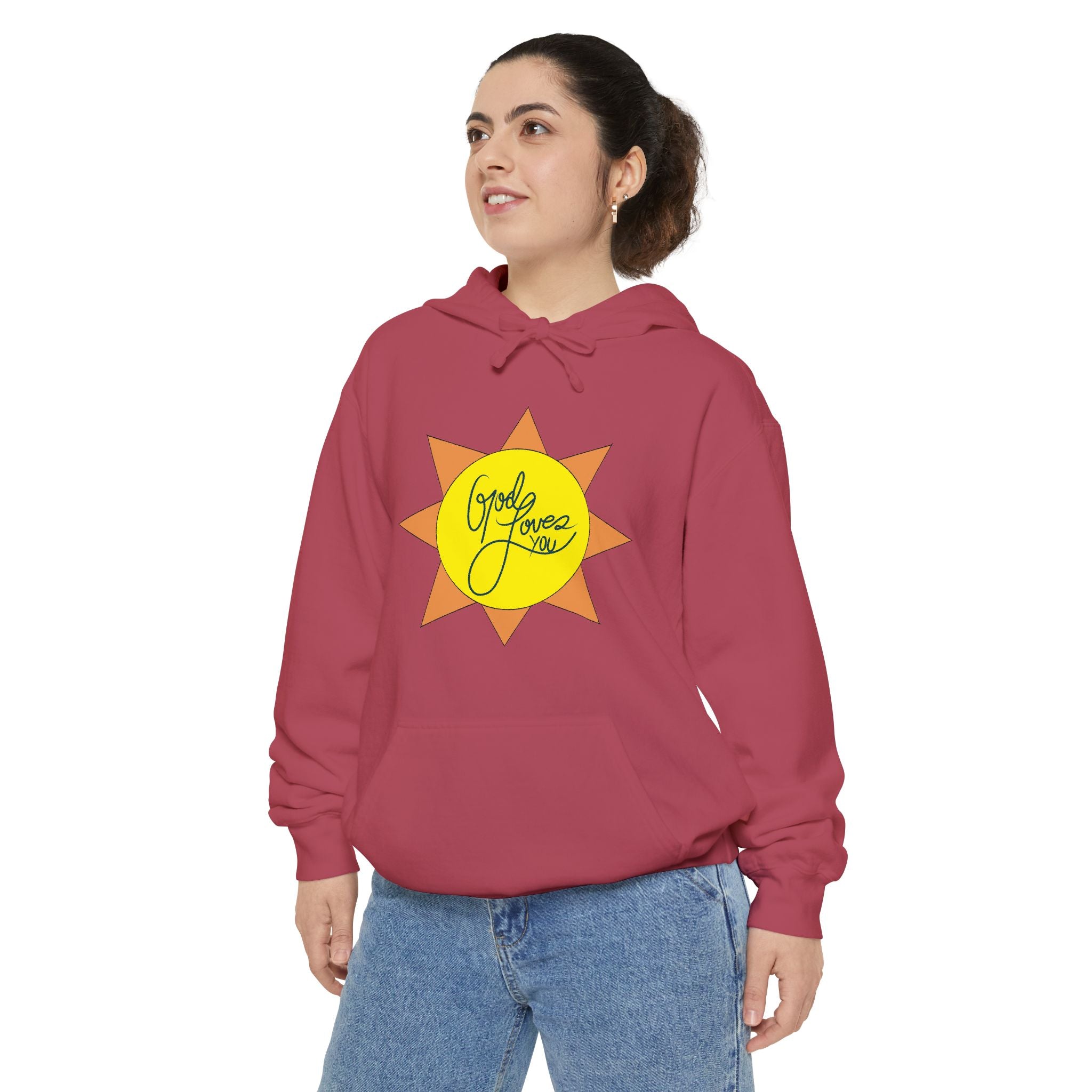 Christian Gift, Religious, Faith Gift, God Loves You Sweatshirt - Positive Inspirational Vibes hoodie