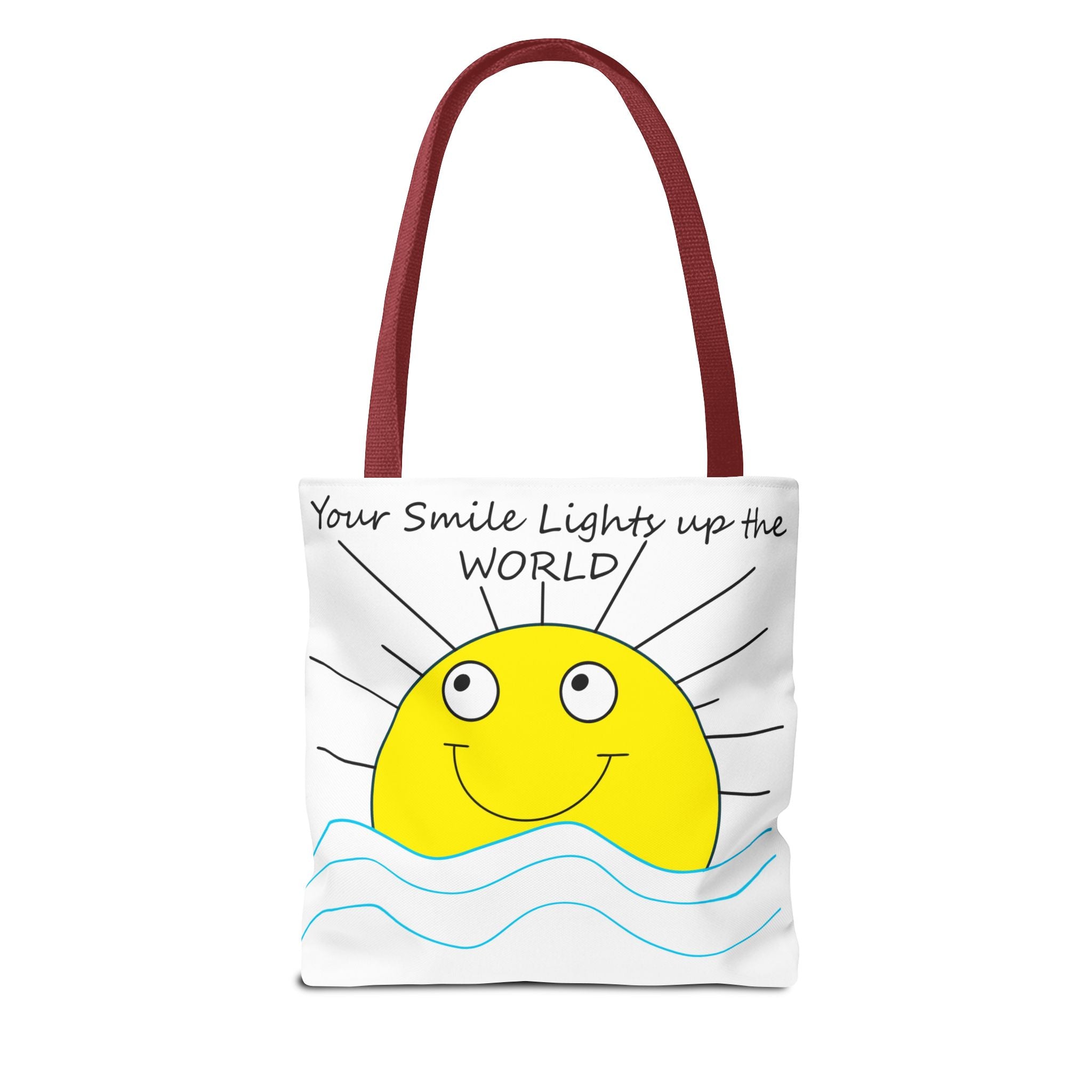 Smiling Sun Illustration Tote Bag | Your Smile Lights Up the World