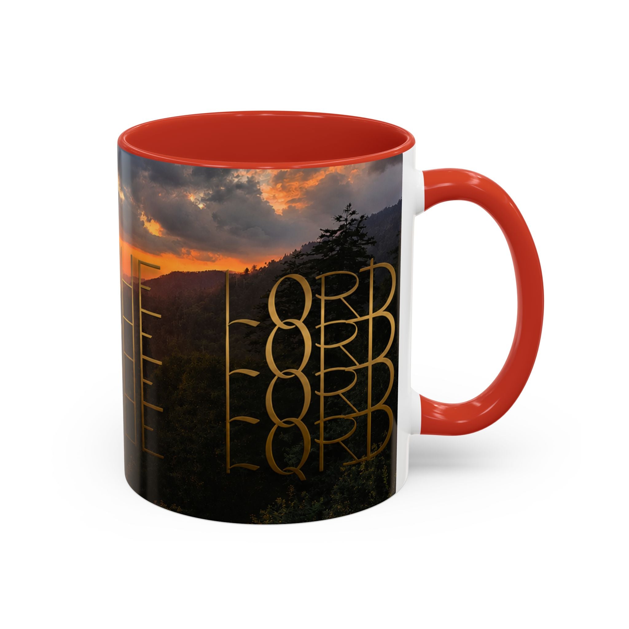 Christian Gift, Religious, Faith Gift, Praise the Lord Mountain Sunset Mug Coffee Mug