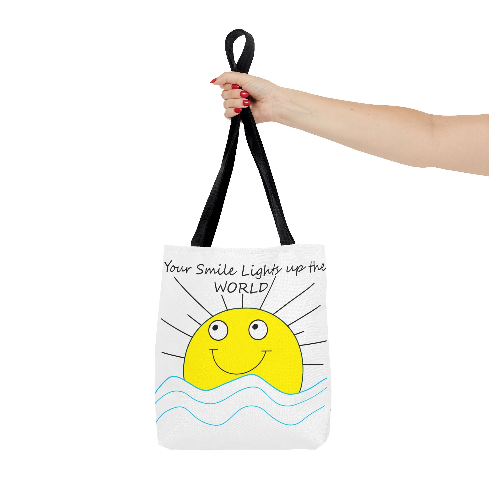 Smiling Sun Illustration Tote Bag | Your Smile Lights Up the World