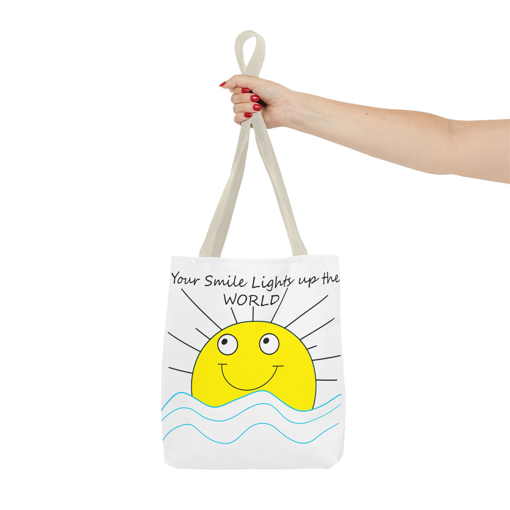 Smiling Sun Illustration Tote Bag | Your Smile Lights Up the World