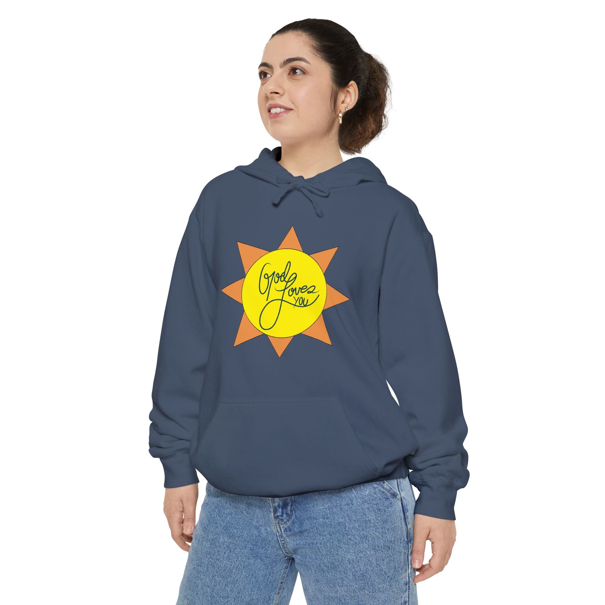 Christian Gift, Religious, Faith Gift, God Loves You Sweatshirt - Positive Inspirational Vibes hoodie