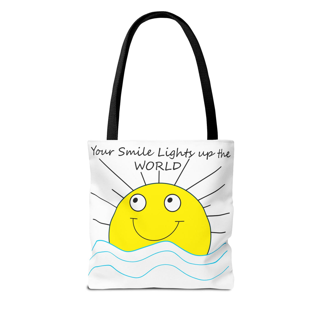 Smiling Sun Illustration Tote Bag | Your Smile Lights Up the World
