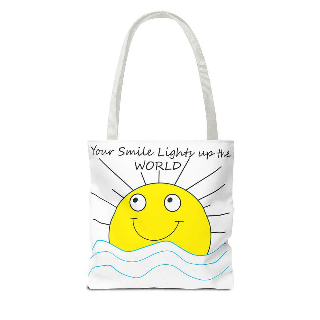 Smiling Sun Illustration Tote Bag | Your Smile Lights Up the World