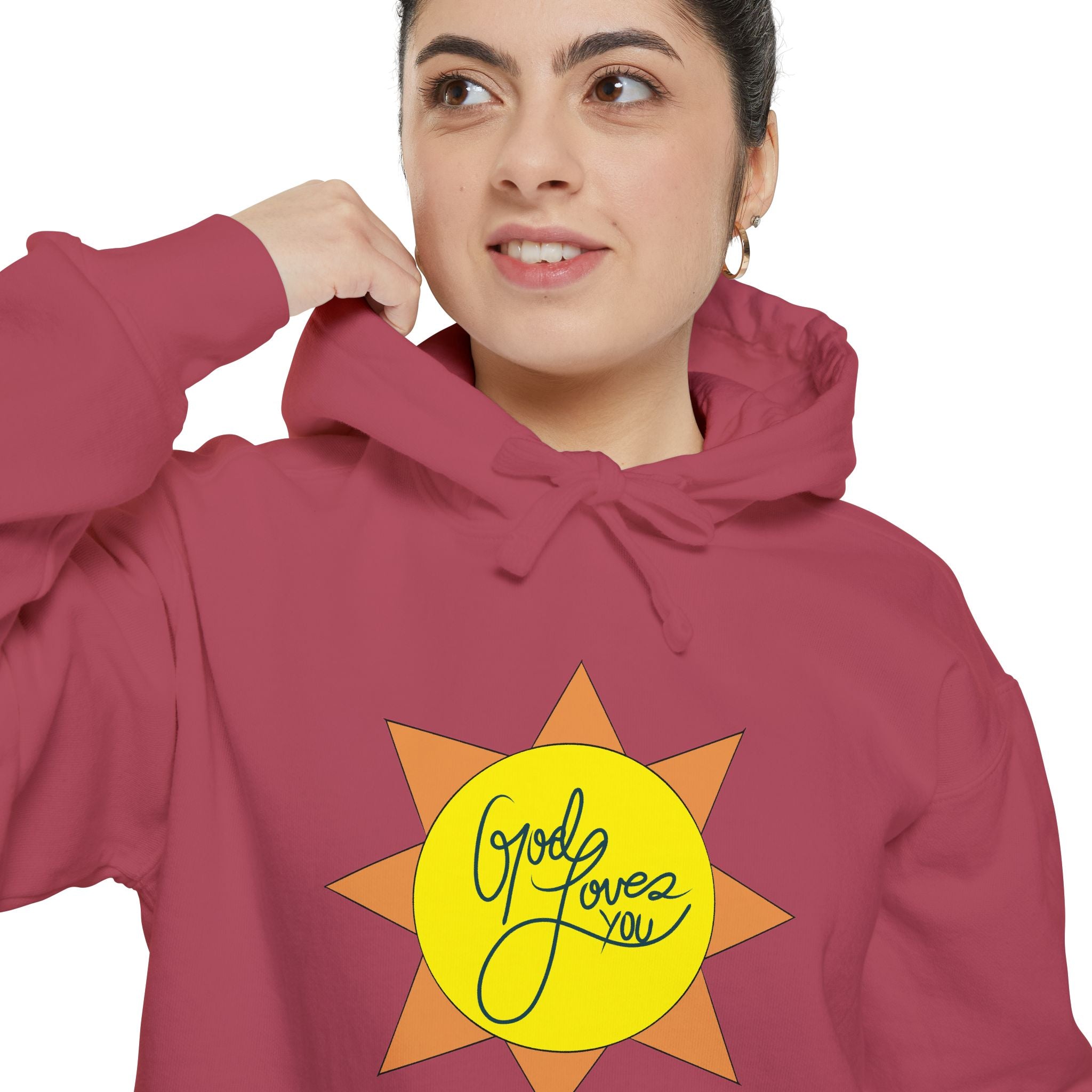 Christian Gift, Religious, Faith Gift, God Loves You Sweatshirt - Positive Inspirational Vibes hoodie