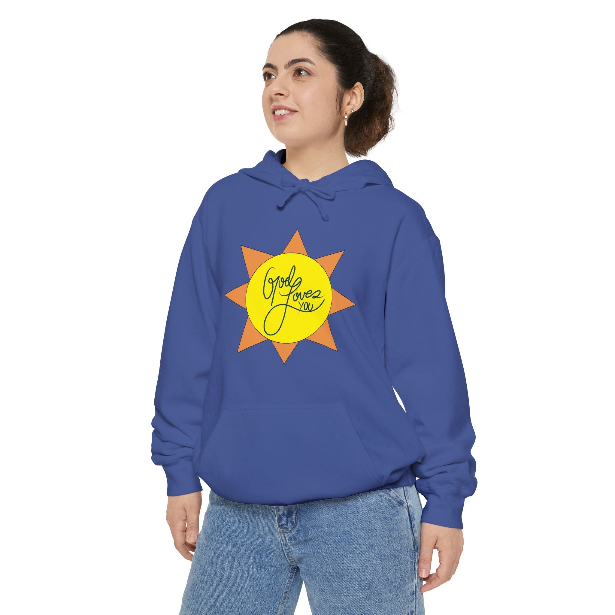 Christian Gift, Religious, Faith Gift, God Loves You Sweatshirt - Positive Inspirational Vibes hoodie