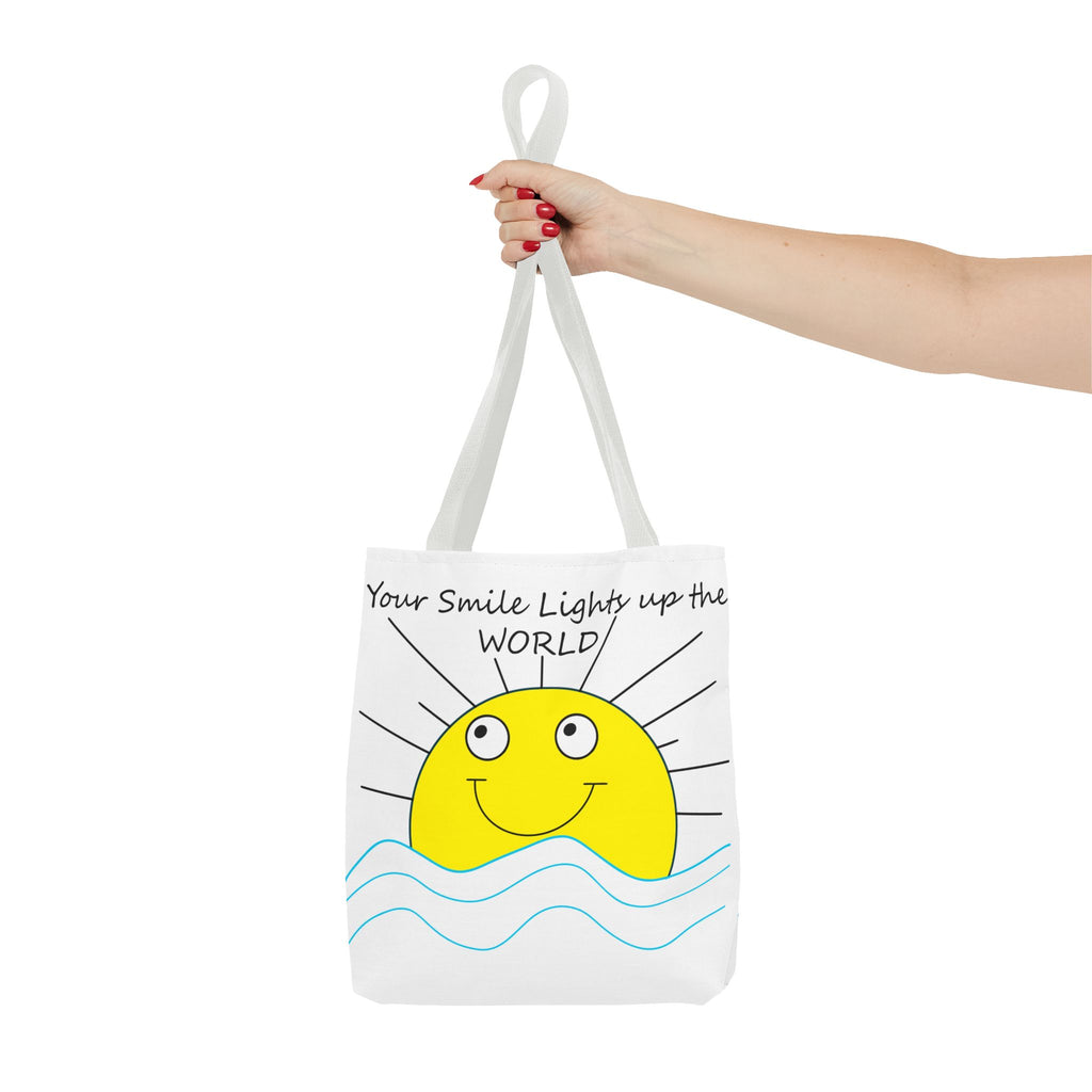 Smiling Sun Illustration Tote Bag | Your Smile Lights Up the World