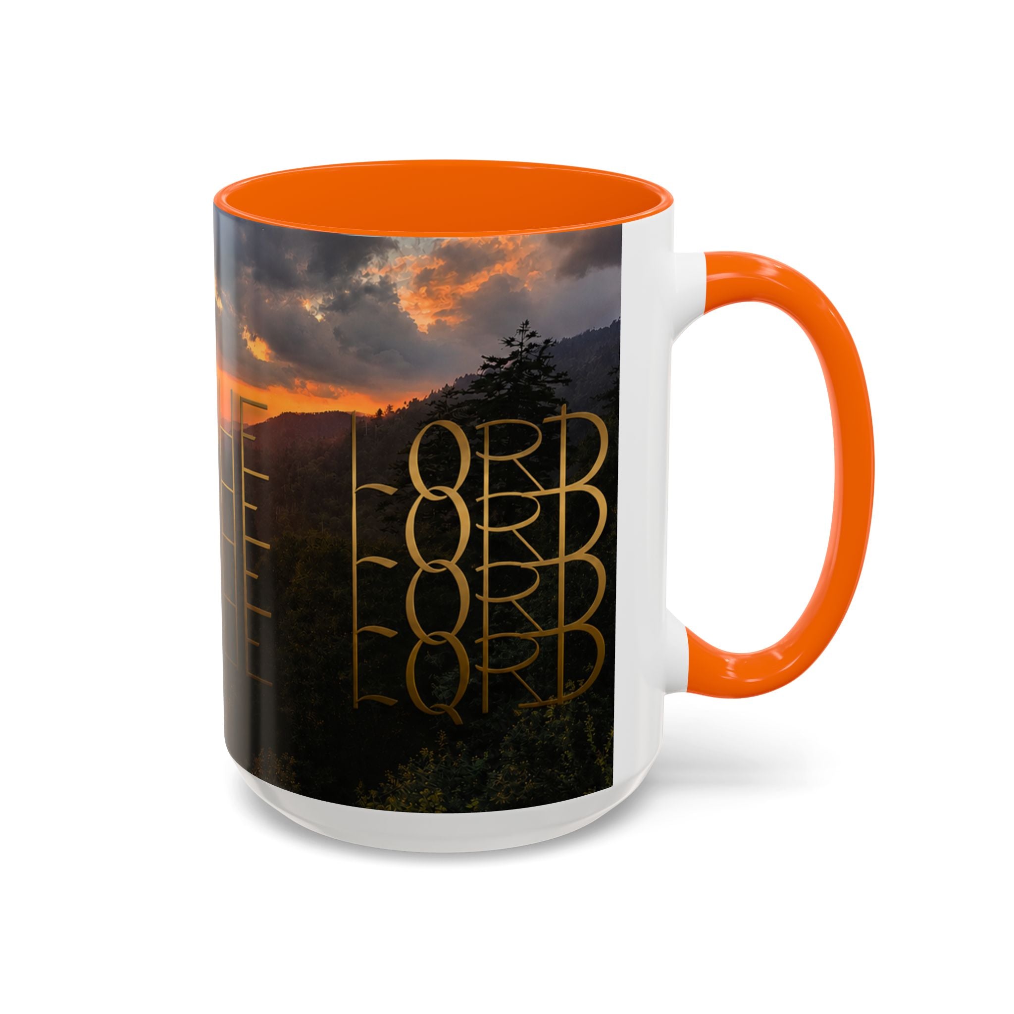 Christian Gift, Religious, Faith Gift, Praise the Lord Mountain Sunset Mug Coffee Mug