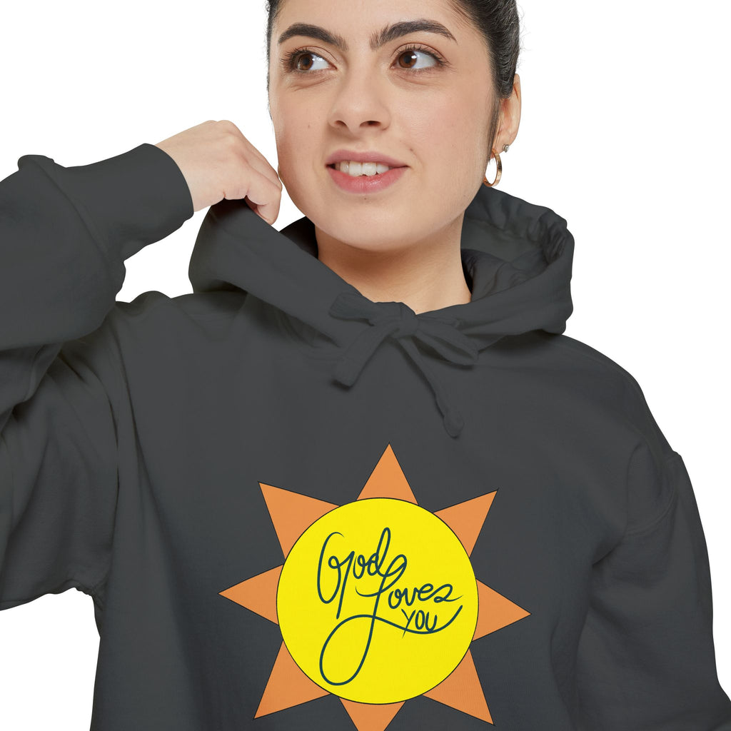 Christian Gift, Religious, Faith Gift, God Loves You Sweatshirt - Positive Inspirational Vibes hoodie