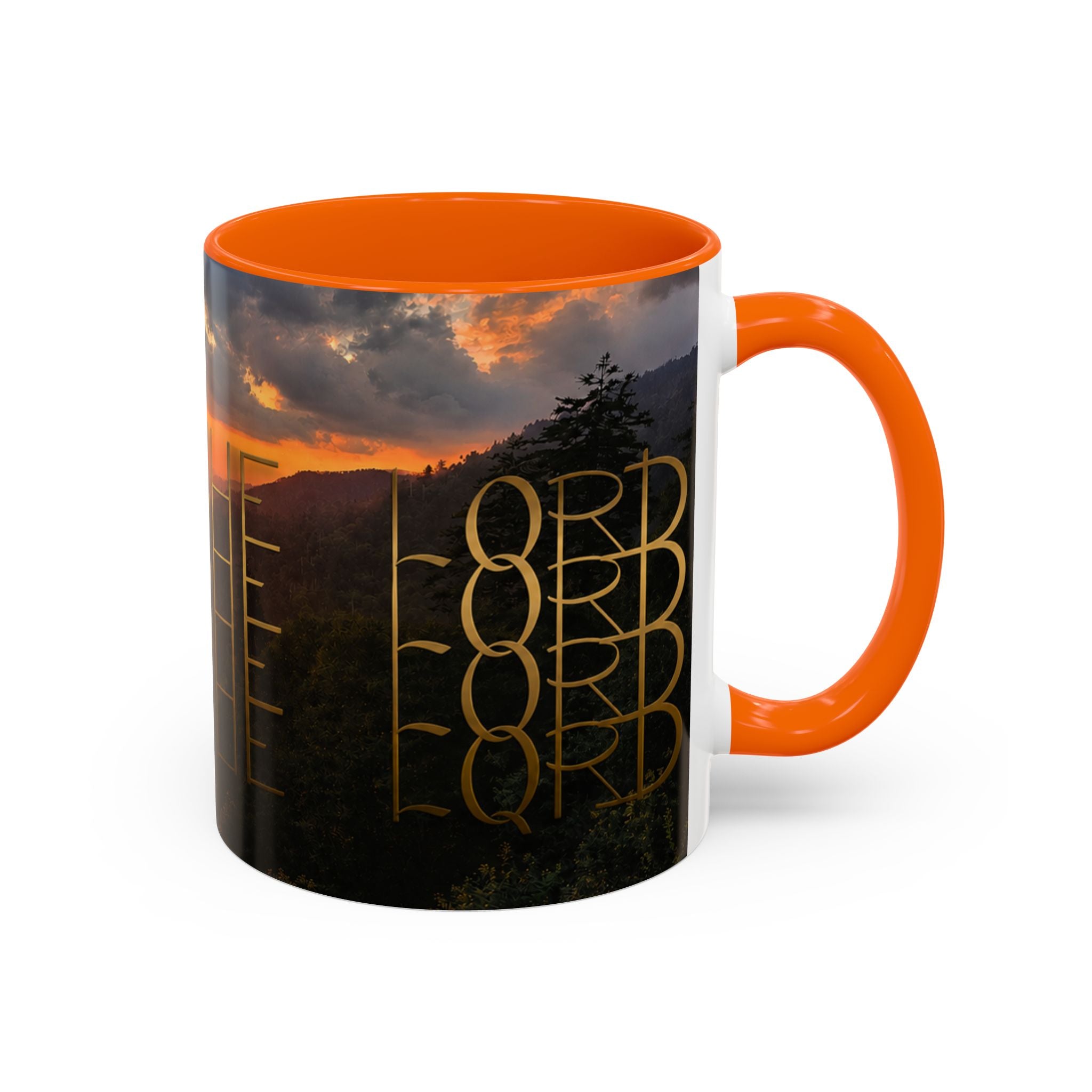 Christian Gift, Religious, Faith Gift, Praise the Lord Mountain Sunset Mug Coffee Mug