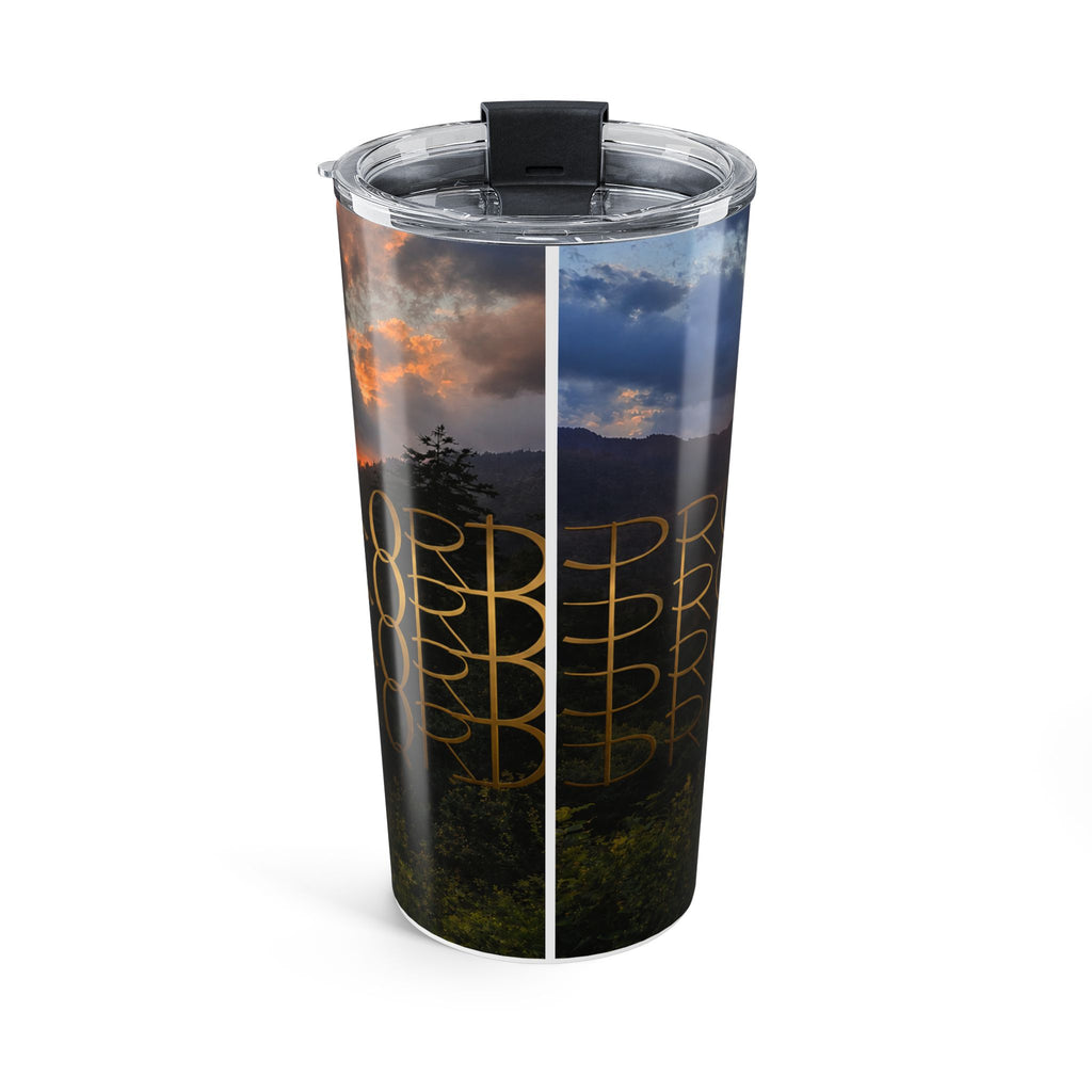 Sunset Mountain Landscape Tumbler 20oz | Scenic Sunset Travel Mug