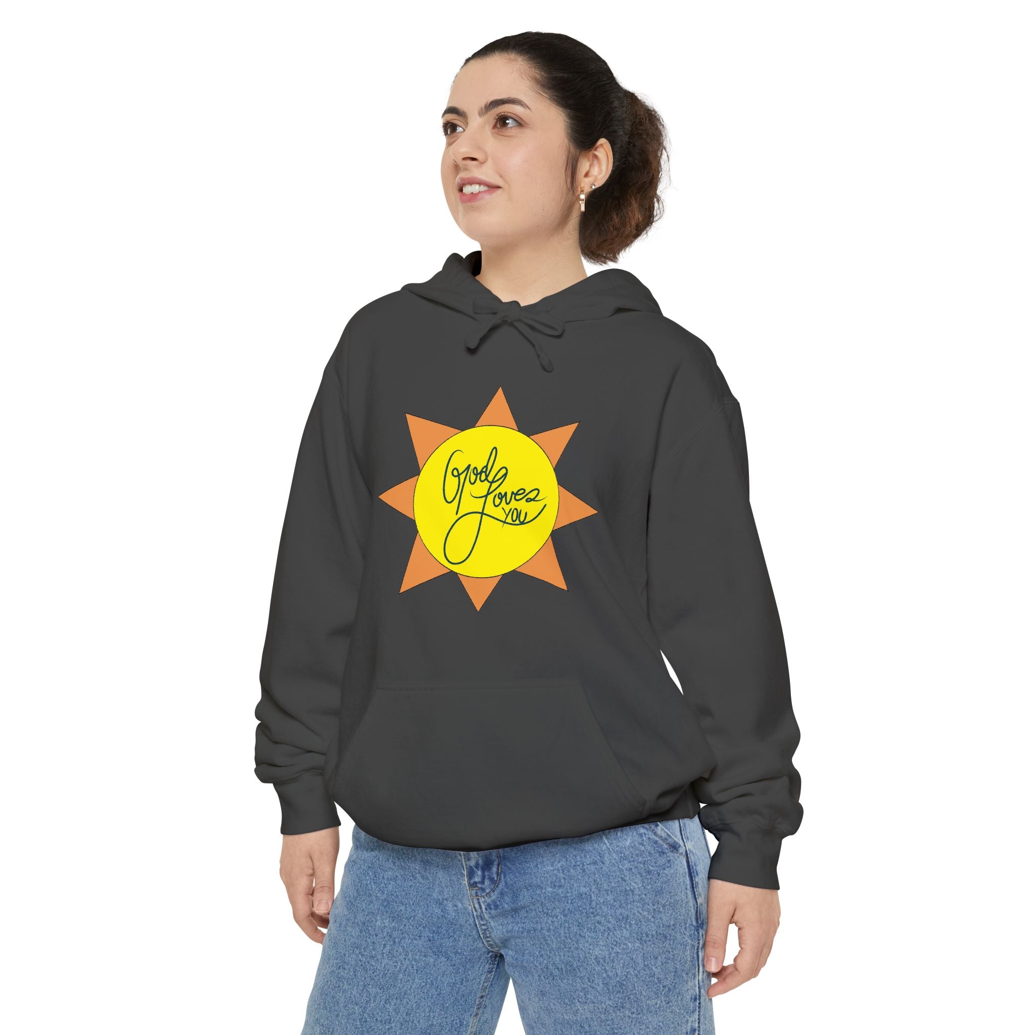 Christian Gift, Religious, Faith Gift, God Loves You Sweatshirt - Positive Inspirational Vibes hoodie