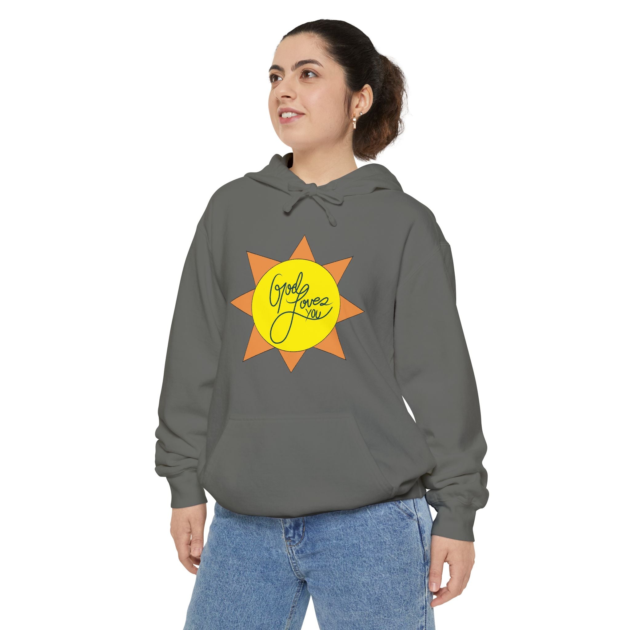 Christian Gift, Religious, Faith Gift, God Loves You Sweatshirt - Positive Inspirational Vibes hoodie