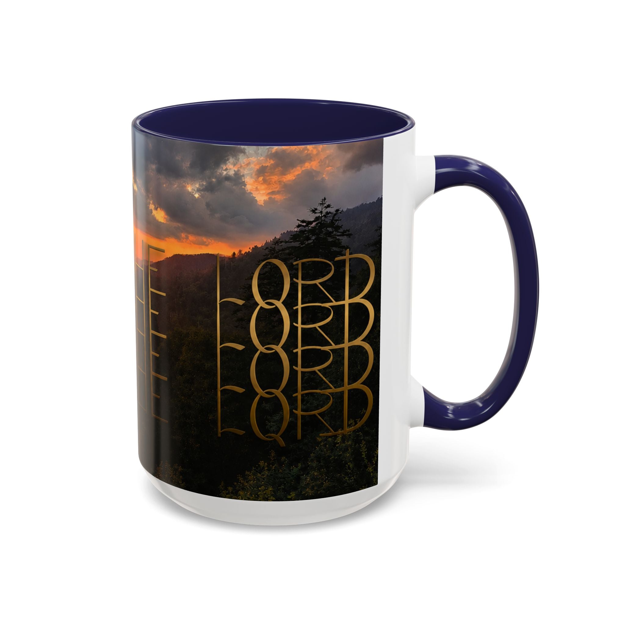 Christian Gift, Religious, Faith Gift, Praise the Lord Mountain Sunset Mug Coffee Mug