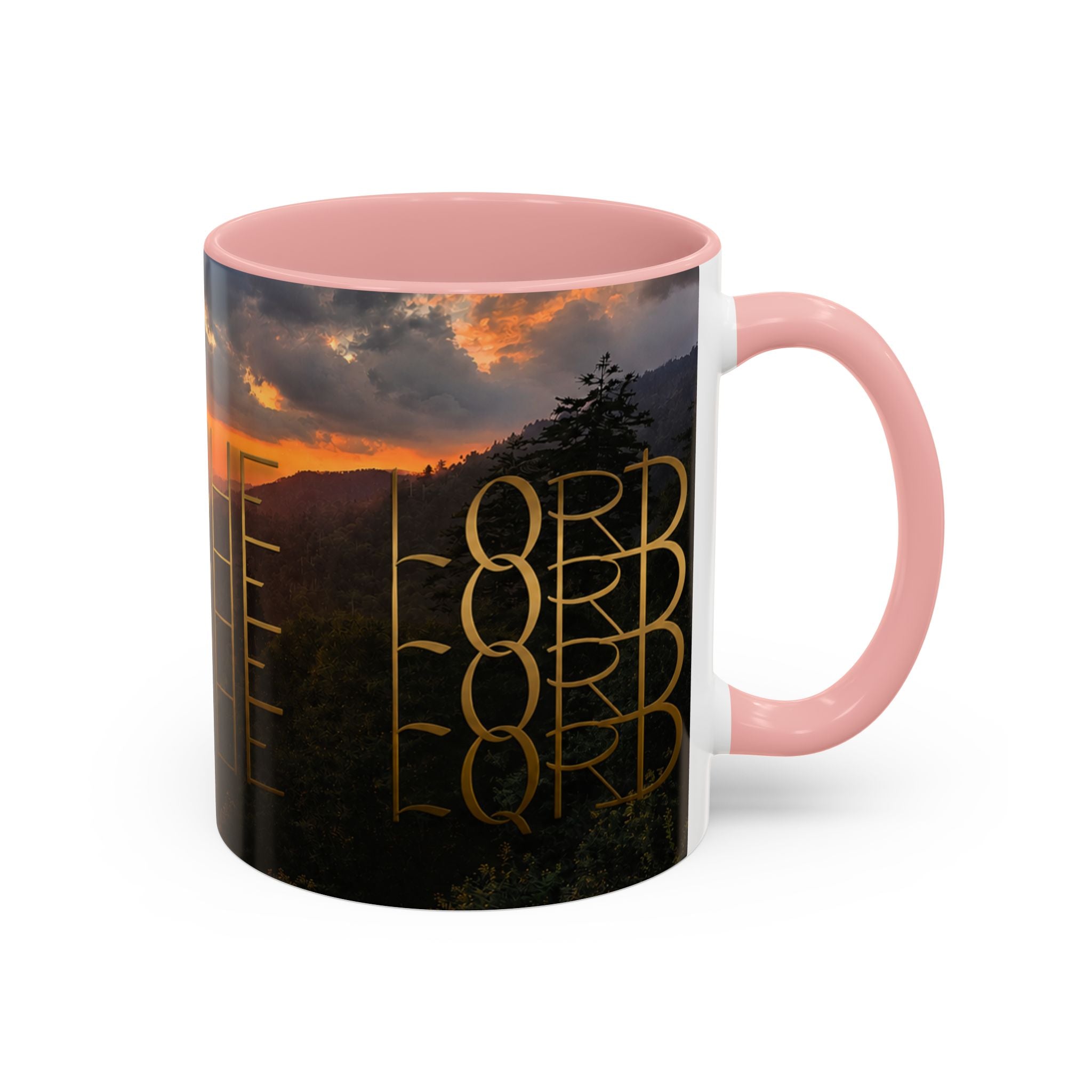 Christian Gift, Religious, Faith Gift, Praise the Lord Mountain Sunset Mug Coffee Mug