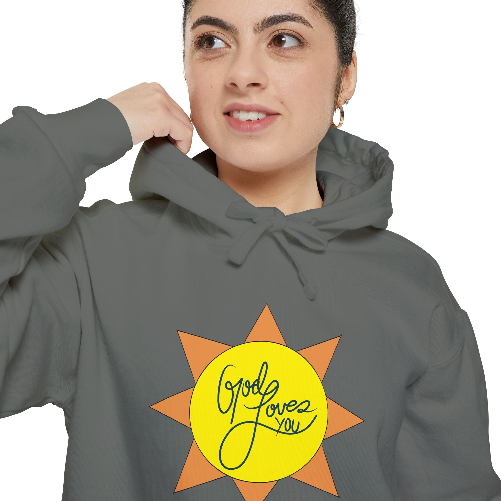 Christian Gift, Religious, Faith Gift, God Loves You Sweatshirt - Positive Inspirational Vibes hoodie