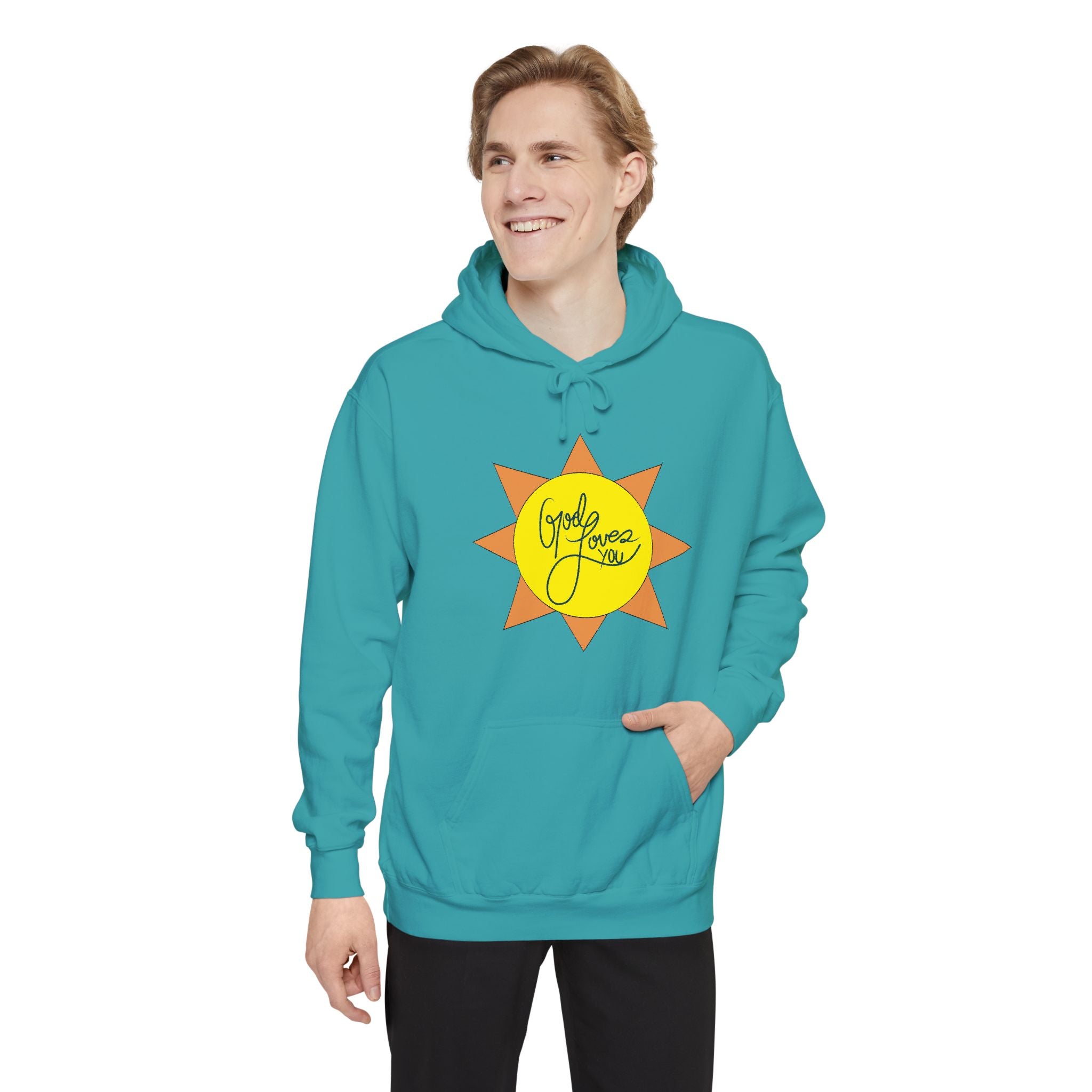 Christian Gift, Religious, Faith Gift, God Loves You Sweatshirt - Positive Inspirational Vibes hoodie