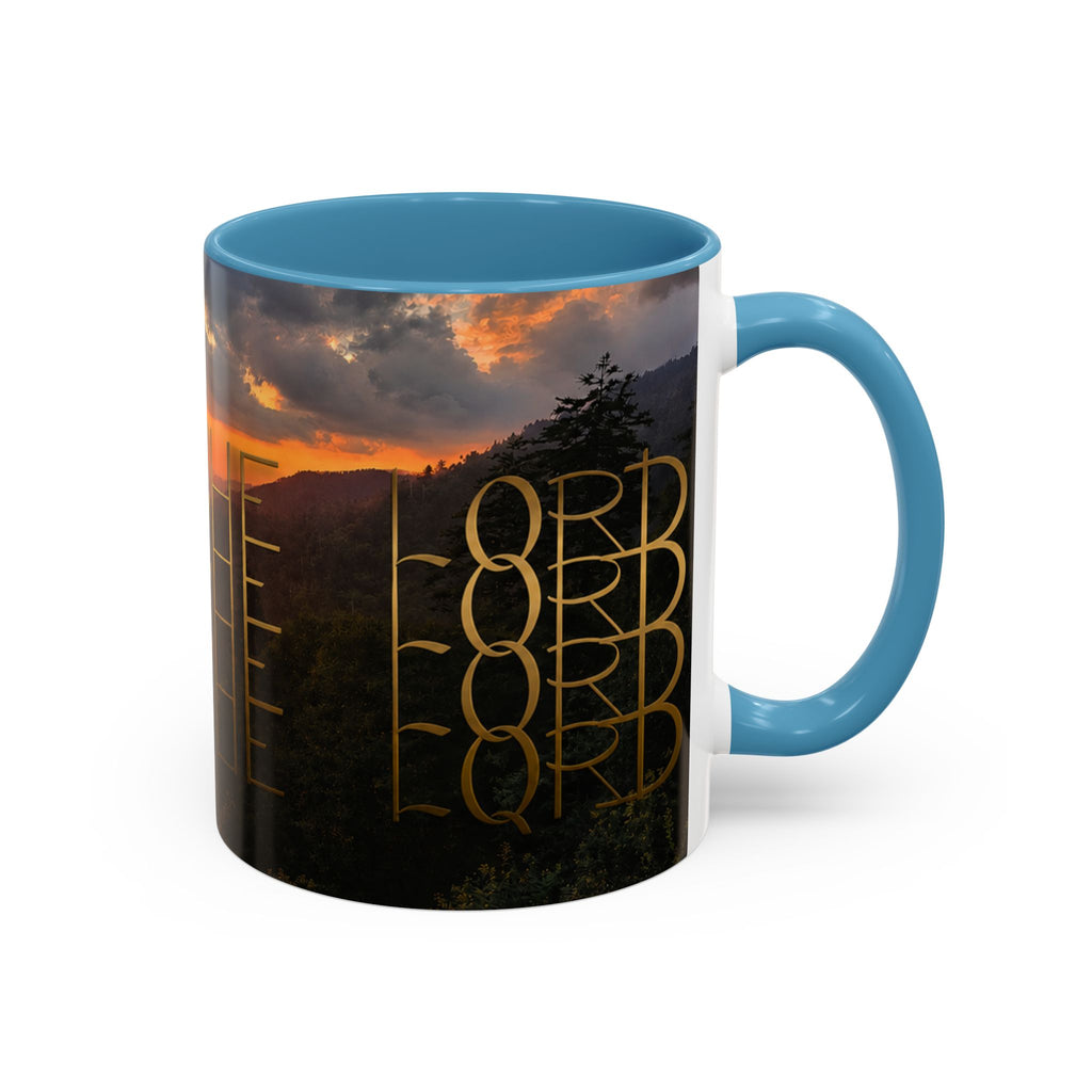 Christian Gift, Religious, Faith Gift, Praise the Lord Mountain Sunset Mug Coffee Mug