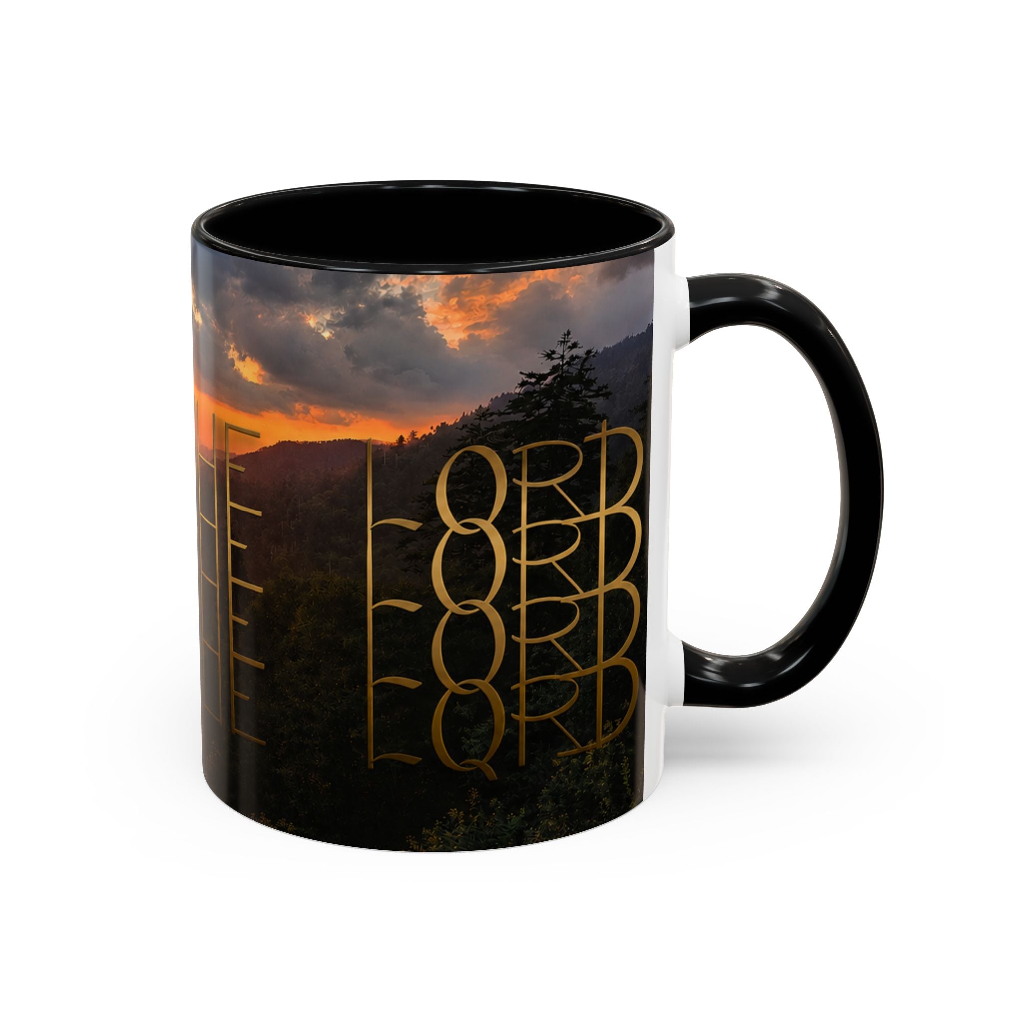 Christian Gift, Religious, Faith Gift, Praise the Lord Mountain Sunset Mug Coffee Mug