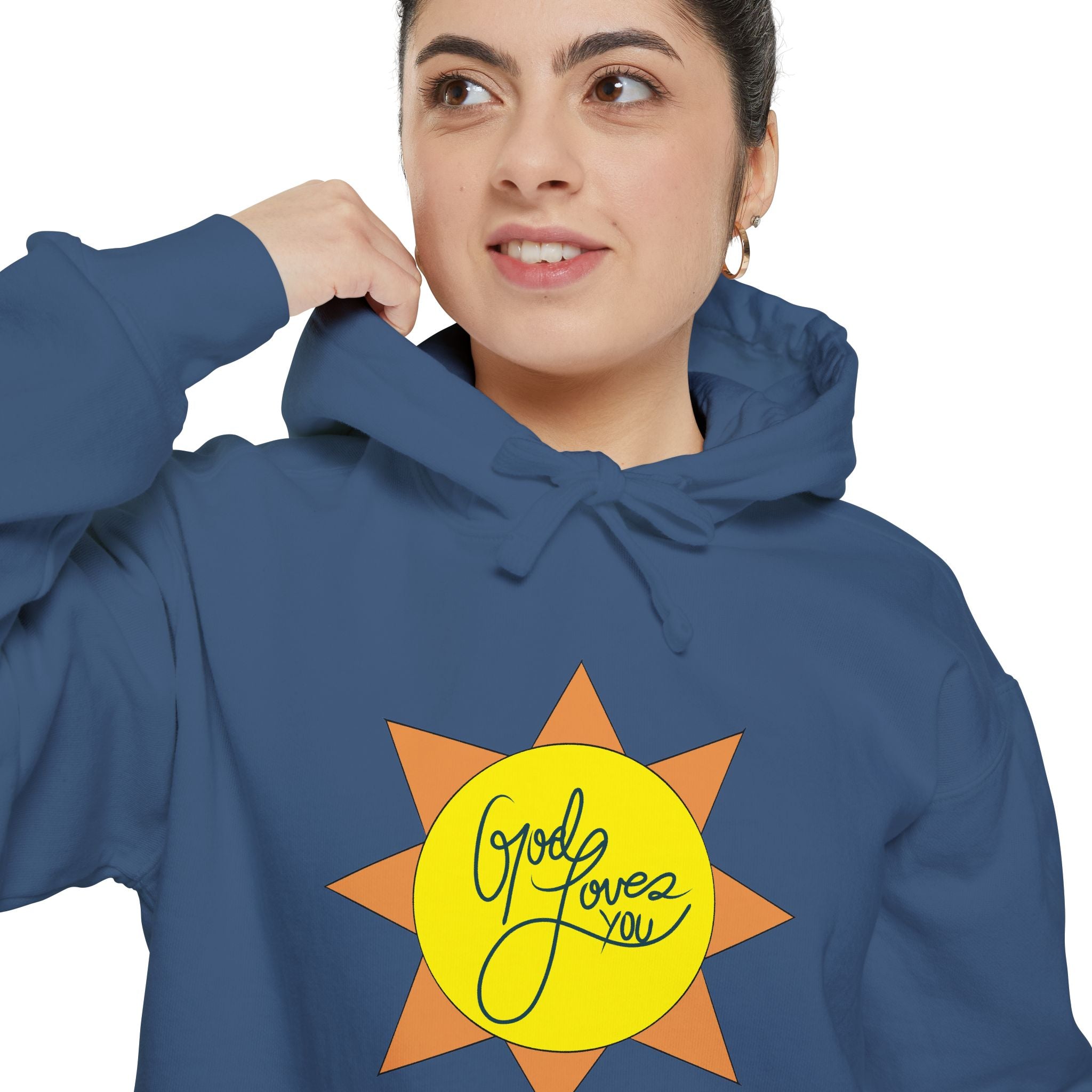 Christian Gift, Religious, Faith Gift, God Loves You Sweatshirt - Positive Inspirational Vibes hoodie