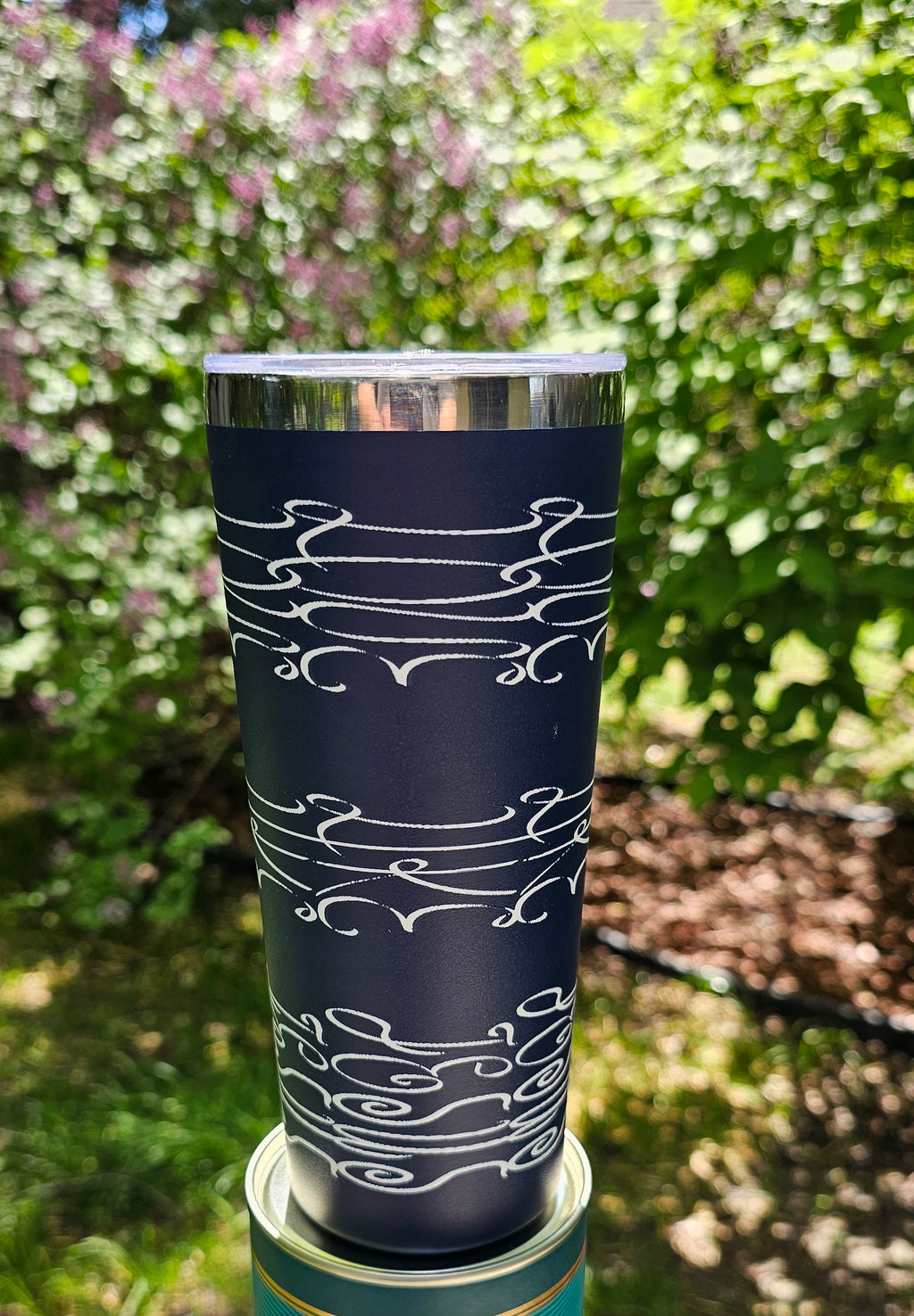 Christian Gift, Religious, Hidden Message, Secret Message, Faith Based, Love Like Jesus Blue- 22oz. Inspirational Insulated Coffee Tumbler