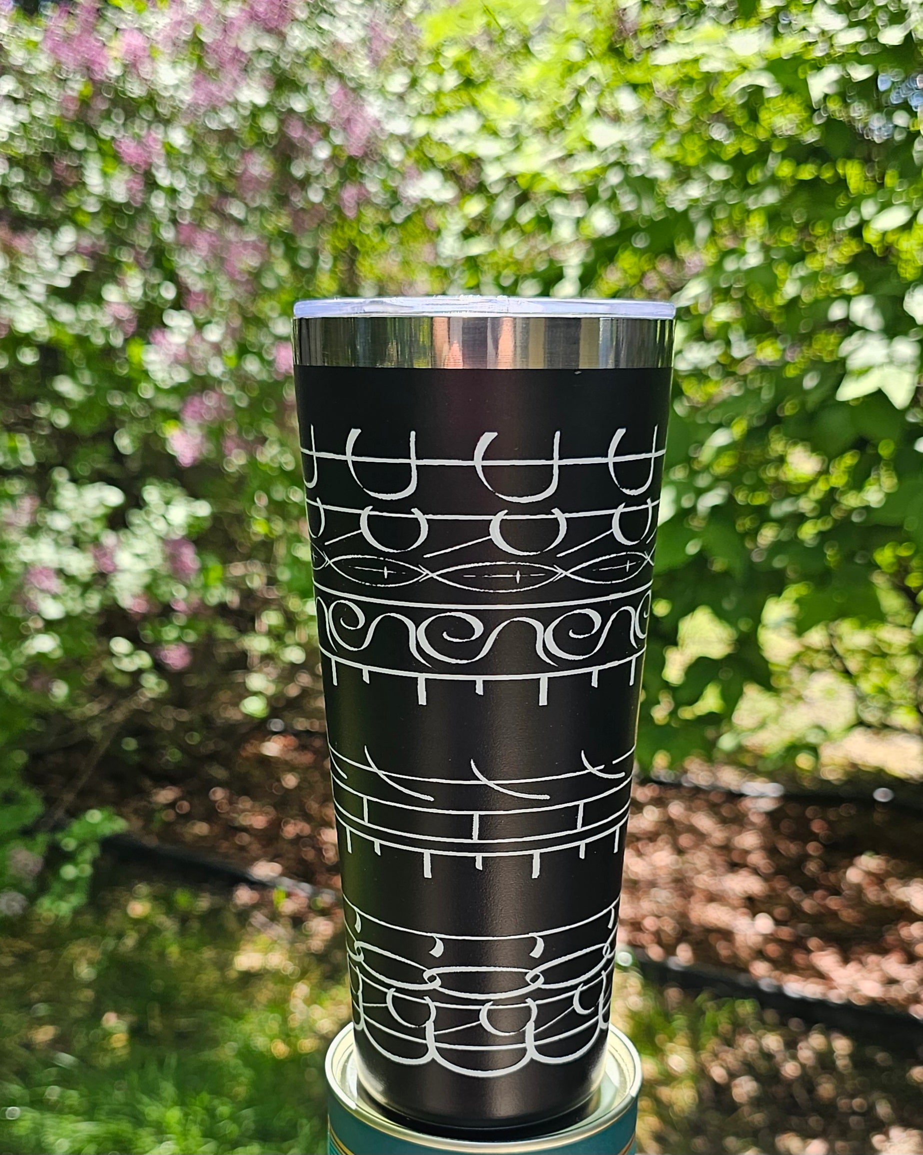 Christian Gift, Religious, Hidden Message, Secret Message, Faith Based, Praise the Lord - 220z. Inspirational Insulated Coffee Tumbler
